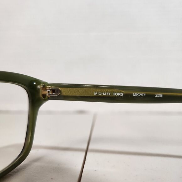 MICHAEL KORS MK 256 225 HAVANA GREEN AUTHENTIC EYEGLASSES 50-17-130 Frames ONLY - Picture 7 of 9